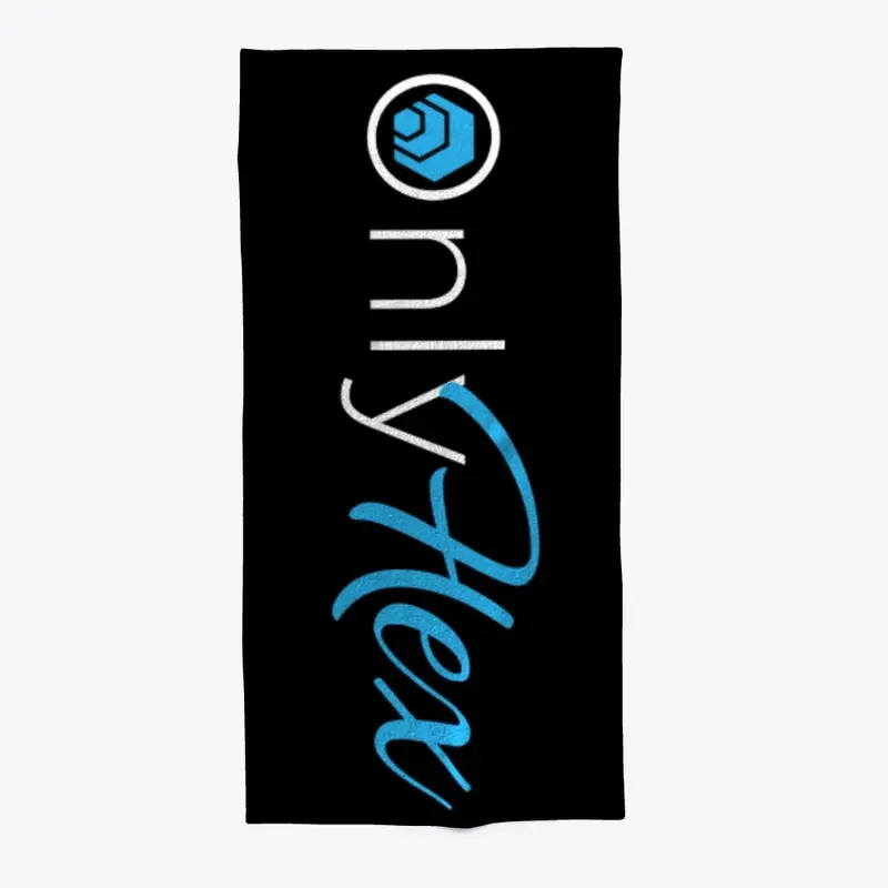 Only HEX Black Beach Towel